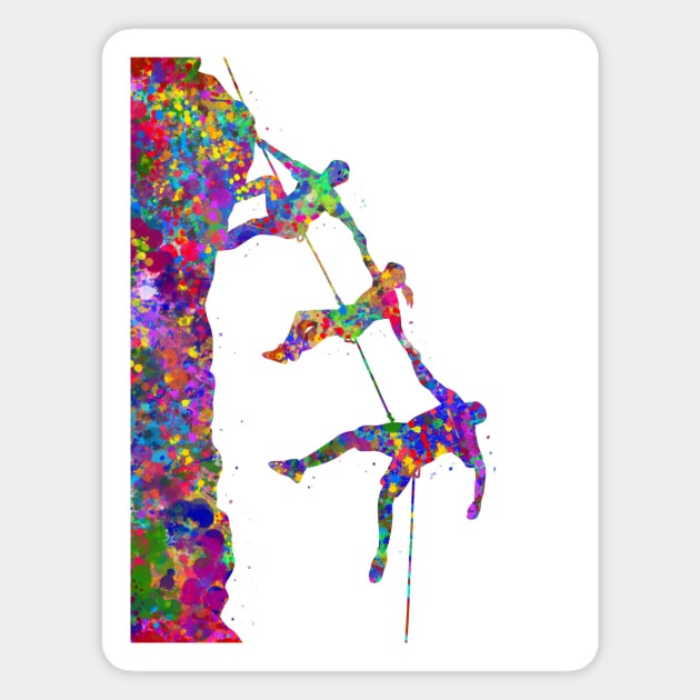 Climber friendship Magnet by Yahya Art